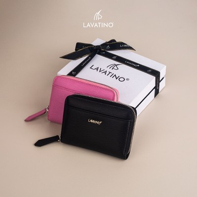 Ví Nữ Cao Cấp Da Thật Chính Hãng Lavatino Wallet LISA Thiết Kế Dáng Ngang Trẻ Trung WNB44