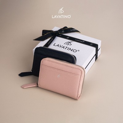 Ví Nữ Cao Cấp Da Thật Chính Hãng Lavatino Wallet LISA Thiết Kế Dáng Ngang Trẻ Trung WNB30H