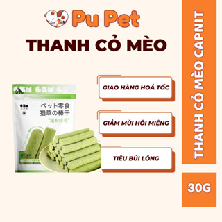 Thanh Cỏ Mèo Hỗ Trợ Tiêu Búi Lông, Làm Sạch Răng, Giảm Hôi Miệng Túi 6 Que
