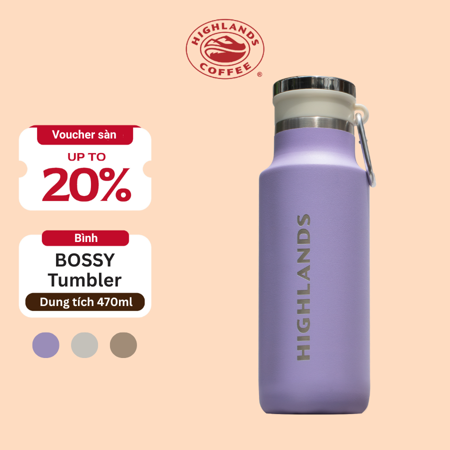 BOSSY Tumbler 470ml Tím