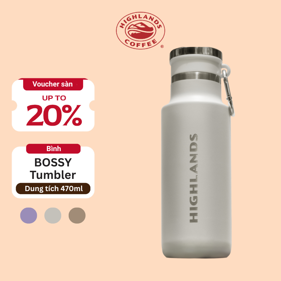 BOSSY Tumbler 470ml Trắng