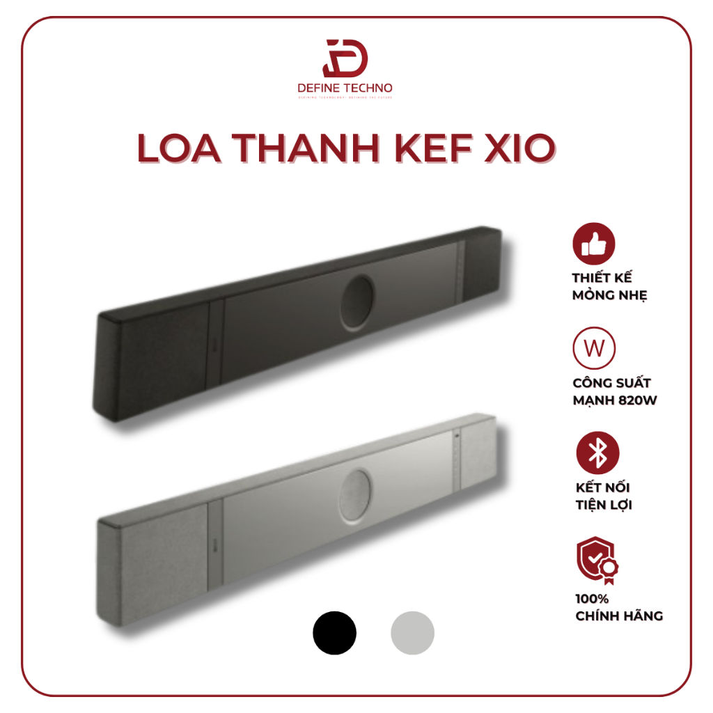 Loa thanh KEF XIO chính hãng – Soundbar cao cấp, âm thanh Hi-Fi, hỗ trợ Dolby Atmos & HDMI eARC