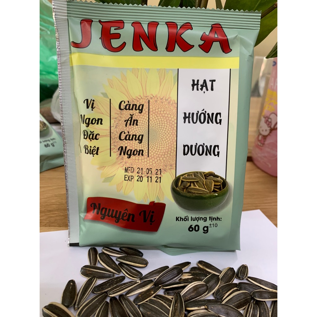 Hạt Hướng Dương JENKA Nguyên Vị – Hạt Ăn Vặt Giòn Tan, Ngon Chuẩn Vị