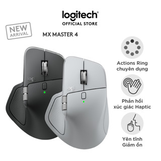 Chuột không dây công thái học Logitech MX Master 4 - Rung phản hồi, Cuộn siêu nhanh, Sạc USB-C, Bluetooth