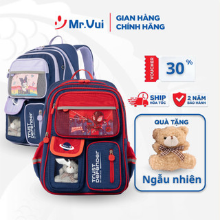  Balo thời trang học sinh BLH 1073 Mr Vui cặp sách bé trai bé gái cấp 1 tiểu học vải cao cấp 