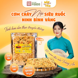  Cơm cháy nếp siêu ruốc Đại Long Food đặc sản Ninh Bình Vàng 150g túi zip đãm ruốc giòn rụm 