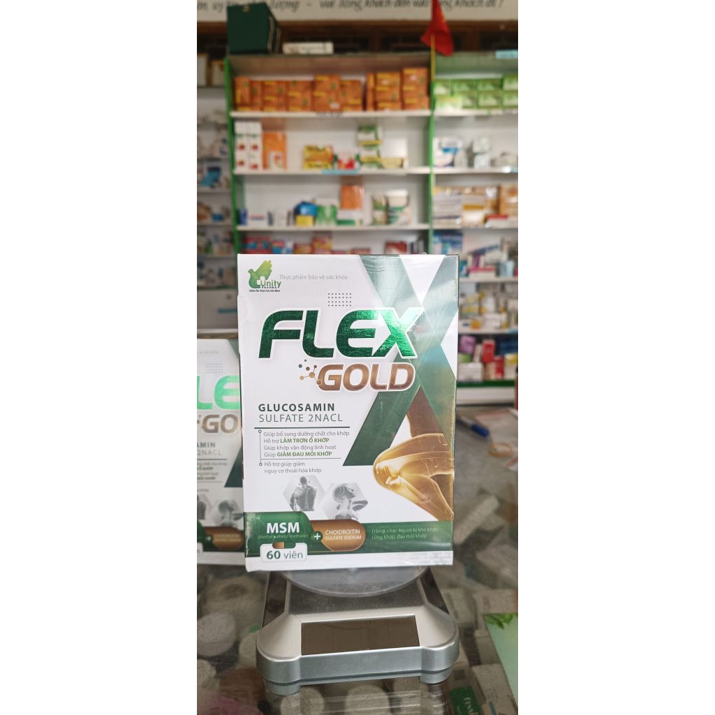 FLEX GOLD Giúp hỗ trợ Giảm Khô khớp, Cứng KhớpMỏi Khớp Hộp 60 viên+quà tặng
