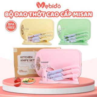 BỘ DAO THỚT CHẾ BIẾN ĂN DẶM MISAN 7 CHI TIẾT SHOP MẸ BÍ ĐỎ