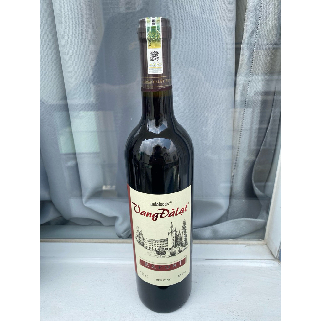 Vang Đà Lạt Đỏ  EXPORT Red 12% 750ml