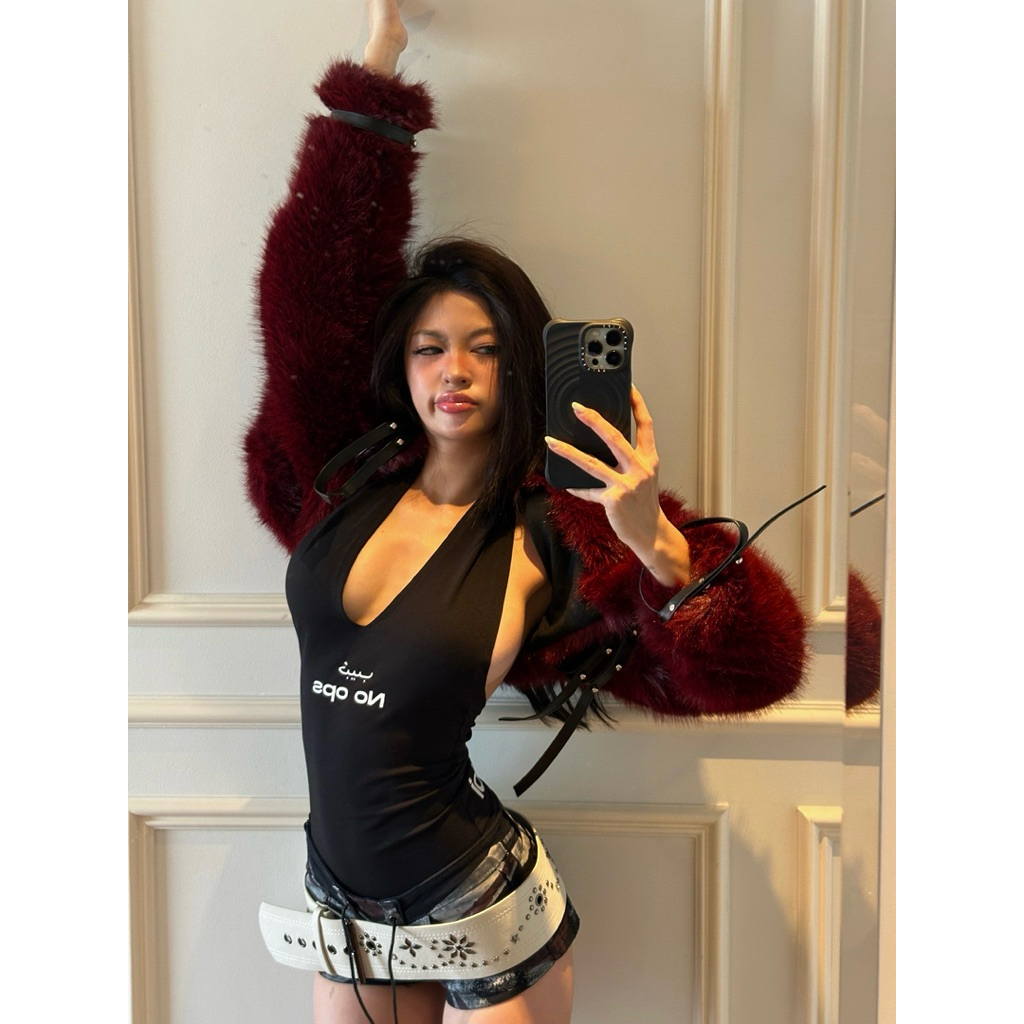 Áo Cổ Yếm Habibi - Ôm Sát Body, Khoét Sâu Hở Lưng, Gợi Cảm [đọc kĩ mô tả bên dưới]