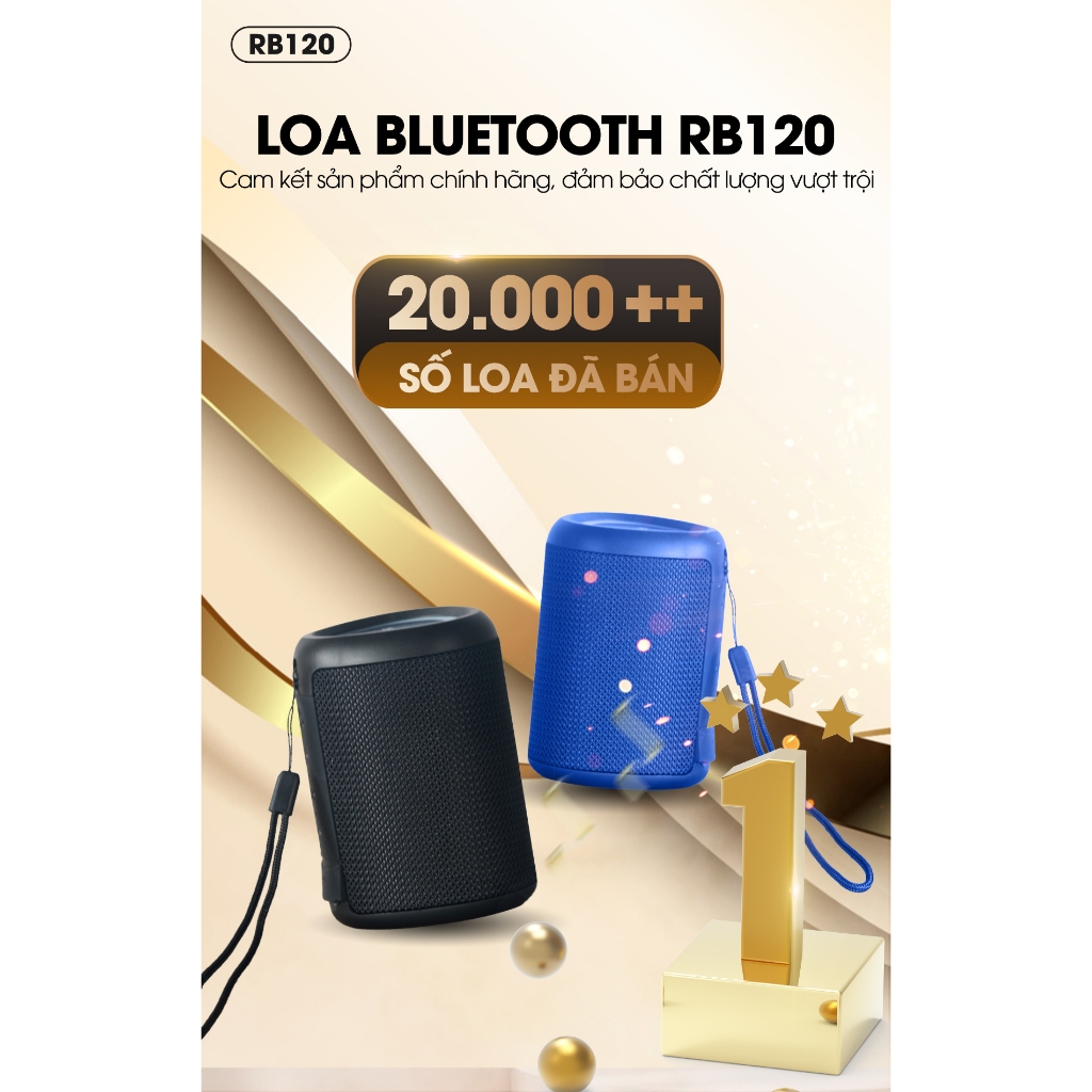 Loa Bluetooth Mini ROBOT RB120 Công Suất 5W Đèn Led RGB Hỗ Trợ Kết Nối Thẻ Nhớ, AUX Chính Hãng | BigBuy360 - bigbuy360.vn