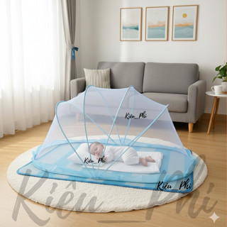 Màn chụp cho bé, bé lớn, bé nhỏ, sơ sinh, mùng ngủ chống muỗi tự bung cao cấp gấp gọn