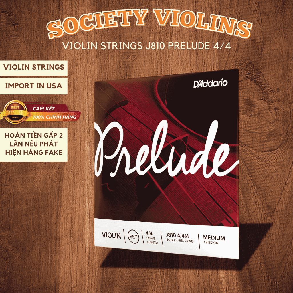 Chính Hãng Dây đàn Violin Prelude Violin Strings 4/4 Nhập Khẩu Mỹ