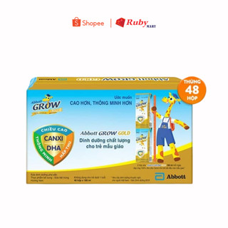  Thùng 48 hộp Sữa nước Abbott Grow Gold 180ml  hộp 