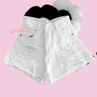 (Bigsize) Quần short jean nữ trắng vải demin JEANS, quần bò lai tua rách cá tính (Q Rto)