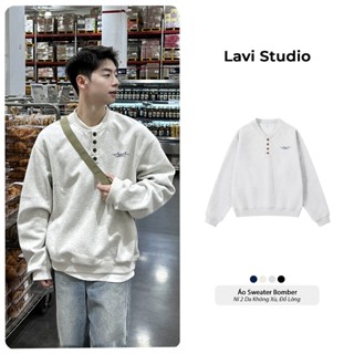 Áo Sweater Bomber Lavi Studio Unisex Nam Nữ Local Brand/ Signature