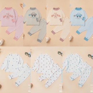  AVALER - Bộ quần áo dài tay cổ 3cm giữ nhiệt cho bé 