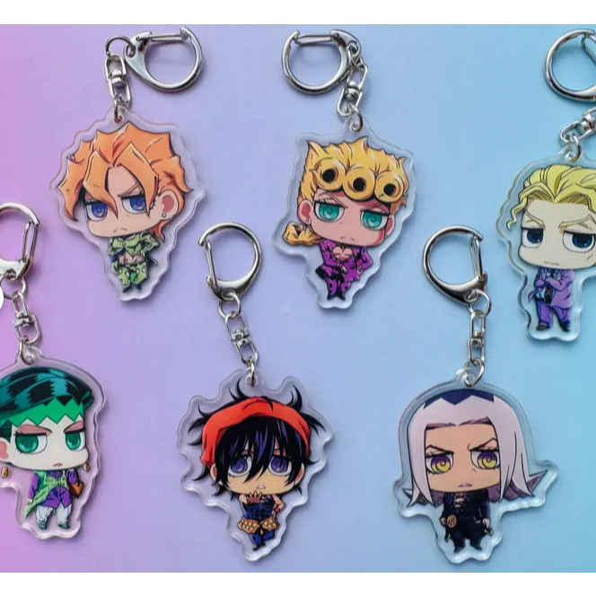 Jojo’s Bizarre Adventure anime keychains