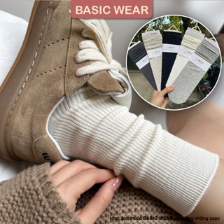 [HÀNG CAO CẤP] Tất Cổ Cao Gân Tăm Trơn Màu Cotton Mềm Mại, Tất Vớ Nữ Cổ Cao Gân Tăm TV35