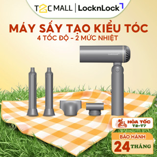  Máy Sấy Tạo Kiểu Tóc Gấp Gọn LocknLock 4 Chế Độ Nhiệt 2 Tốc Độ Gió Công Nghệ Ion Âm Hàng Chính Hãng ENA626GRY - T2CMA 