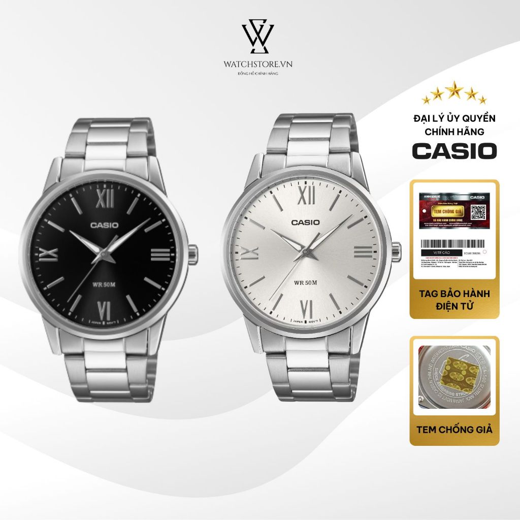 Đồng Hồ Nam Casio MTP-1303DD  Mặt Kính Khoáng 40m Dây Kim Chính Hãng - WATCHSTORE