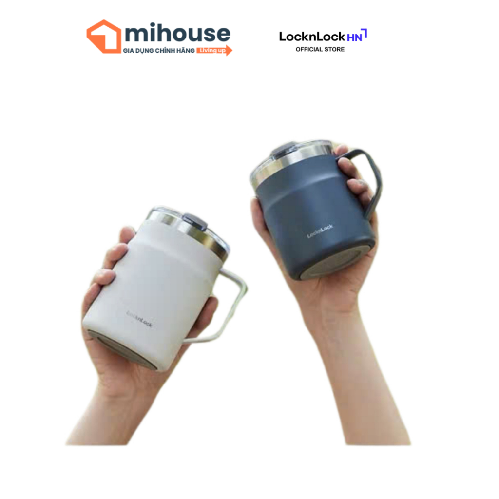 Ca Nước Giữ Nhiệt LocknLock Metro Mug 475ml chính hãng, để văn phòng - LHC4219