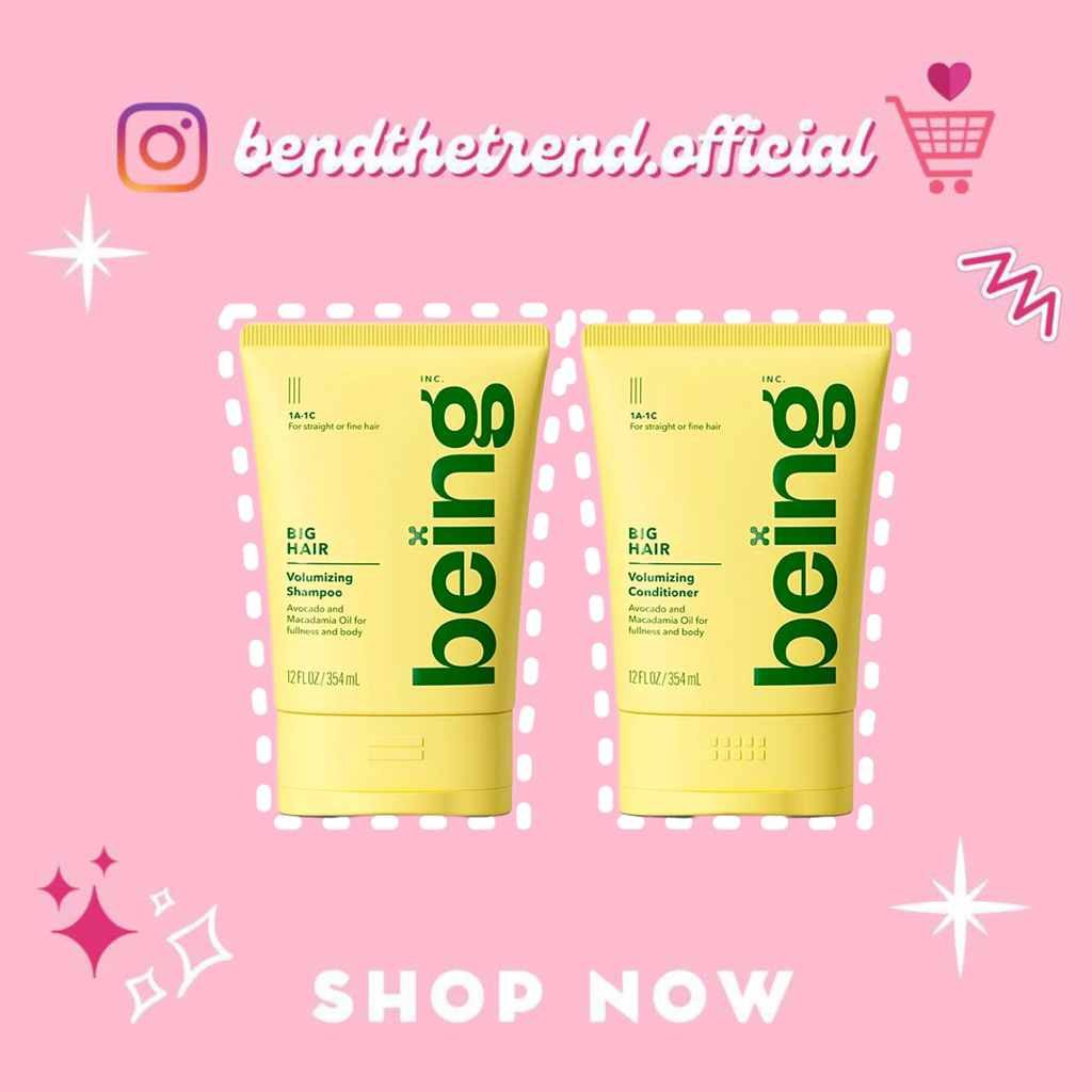 [AUTH-ĐỦ BILL] BỘ GỘI, XẢ BEING BIG HAIR CHO TÓC PHỒNG