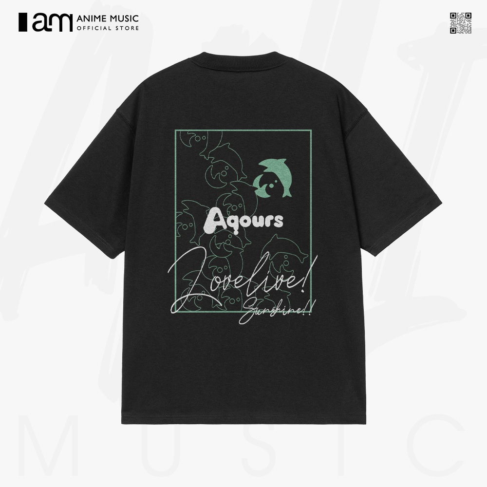 Áo thun Unisex Love Live Sunshine Aqours Kanan Oversized 100% Cotton ngắn tay