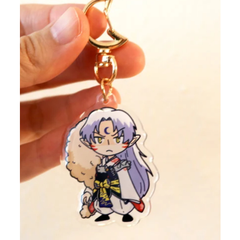 Older Demon Bro Charm | Clear Epoxy Double Sided Keychain | 90s Anime Charms