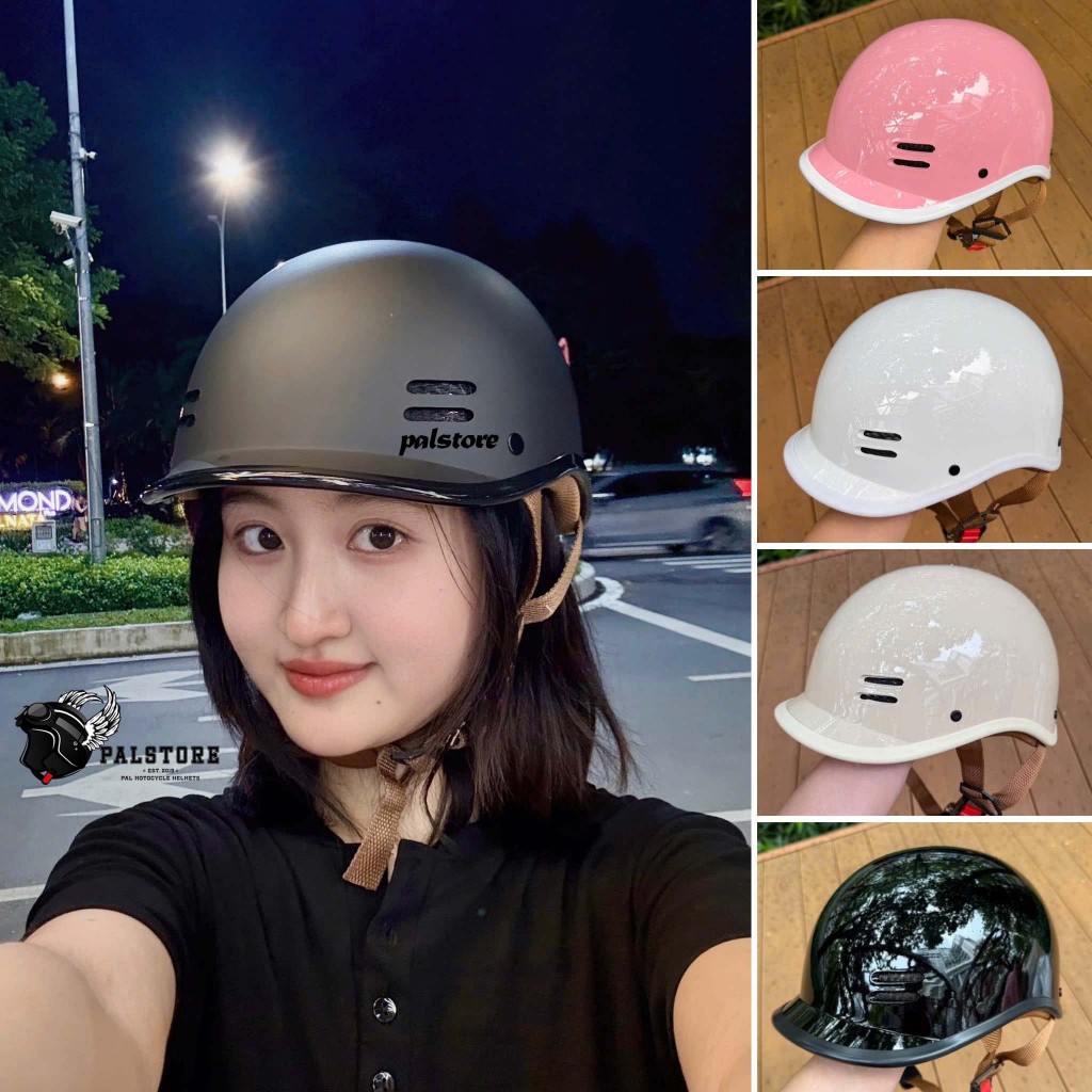 Mũ bảo hiểm đạt chuẩn CÁ HEO đạt chuẩn kiểm định, đủ màu