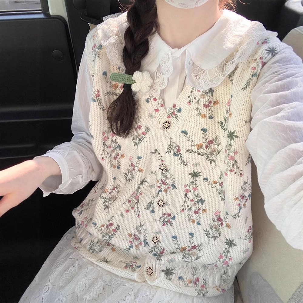 【Set 3 Món Phong Cách Chanel】Đầm Hoa Cổ Bồng - Phong Cách "Muối" Sang Trọng Thu 2025