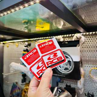 [Giá 1 cặp] Tem Logo sticker dán phuộc RCB 🚗✌🏻💯🇻🇳