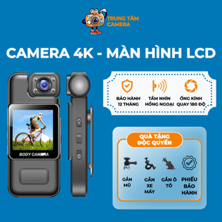 Camera Mini Hành Trình 4K Pin Lâu, Bảo Hành 12 Tháng - Camera Cảm Biến Chuyển Động, Góc Quay 180 Độ