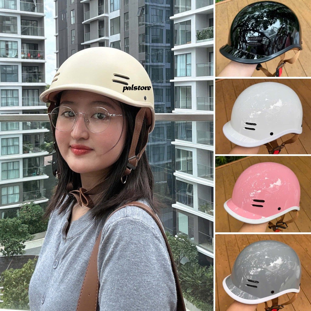 Nón bảo hiểm CÁ HEO GIÁ RẺ đạt chuẩn Quatest, Mũ bảo hiểm kiểu dáng cá heo bảo hành 12 tháng