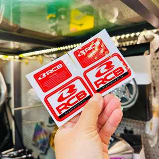 [Giá 1 cặp] Tem Logo sticker dán phuộc RCB 🚗✌🏻💯🇻🇳