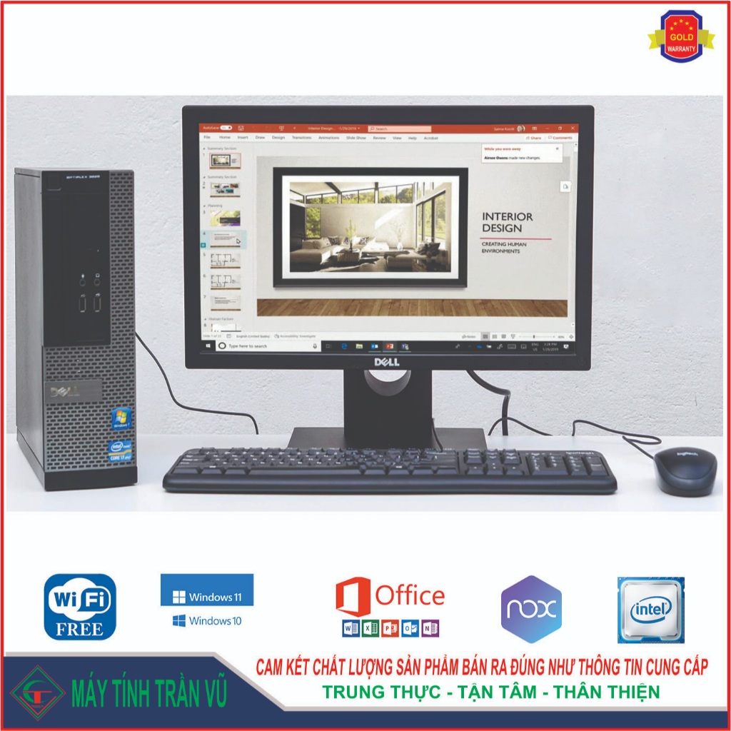 (GIẢM GIÁ) Máy tính Dell 390 Core i7, i5, i3 chuyên văn phòng học tập giải trí game nhẹ