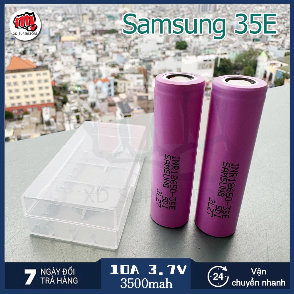 Chính hãng mới Pin 18650 Samsung 35E 3500mah 3.7V 10A Sản xuất tại Hàn Quốc XD