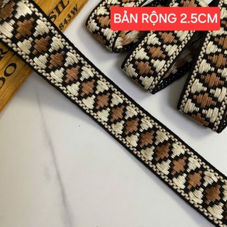 Dây  viền trang trí  , size 1cm đến 4.4cm (dây 5 mét)