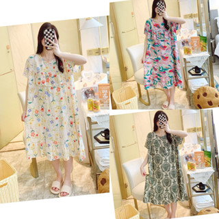 Váy mặc nhà, váy bầu lanh lụa mềm mát, freesize nhiều hoạ tiết NTR1