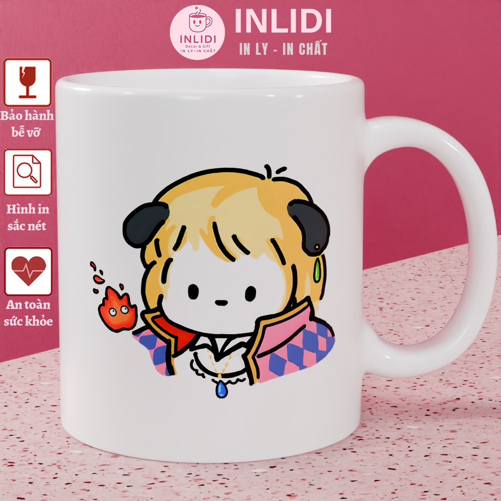 Ly Cốc Sứ Chibi Howl – Thiết Kế Lấy Cảm Hứng Từ Howl’s Moving Castle, Dễ Thương Và Độc Đáo Cho Fan A