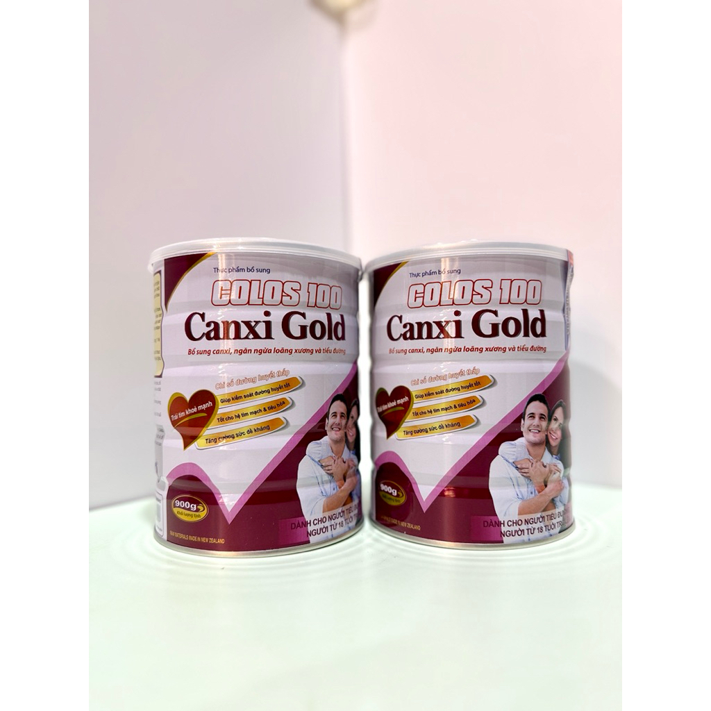 [Combo 2 Lon]Sữa Tiểu đường người già Colos 100 900g Giàu canxi ngừa loãng xương ở người tiểu đường 