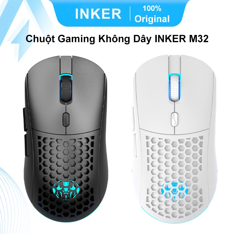 Chuột RGB Gaming Không Dây INKER M32 2.4GHz Phù Hợp Cho Văn Phòng và Gaming