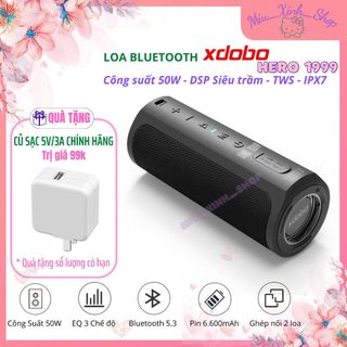  💞Chính hãng💞 Loa Bluetooth Xdobo Hero 1999 Siêu Trầm Hay như Tronsmart T6 Pro plus T7 Công suất 50W - DSP - TWS - IPX7 