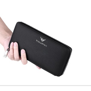 Ví dài nam hàng hiệu WilliamPOLO chất liệu da bò FULL hộp GỖ túi xách POLO12101 - 02