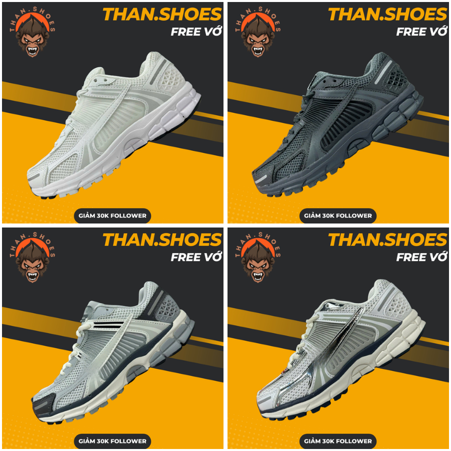 Giày Sneaker Thể Thao Vomero 5 Tổng Hợp Màu - Than.Shoes