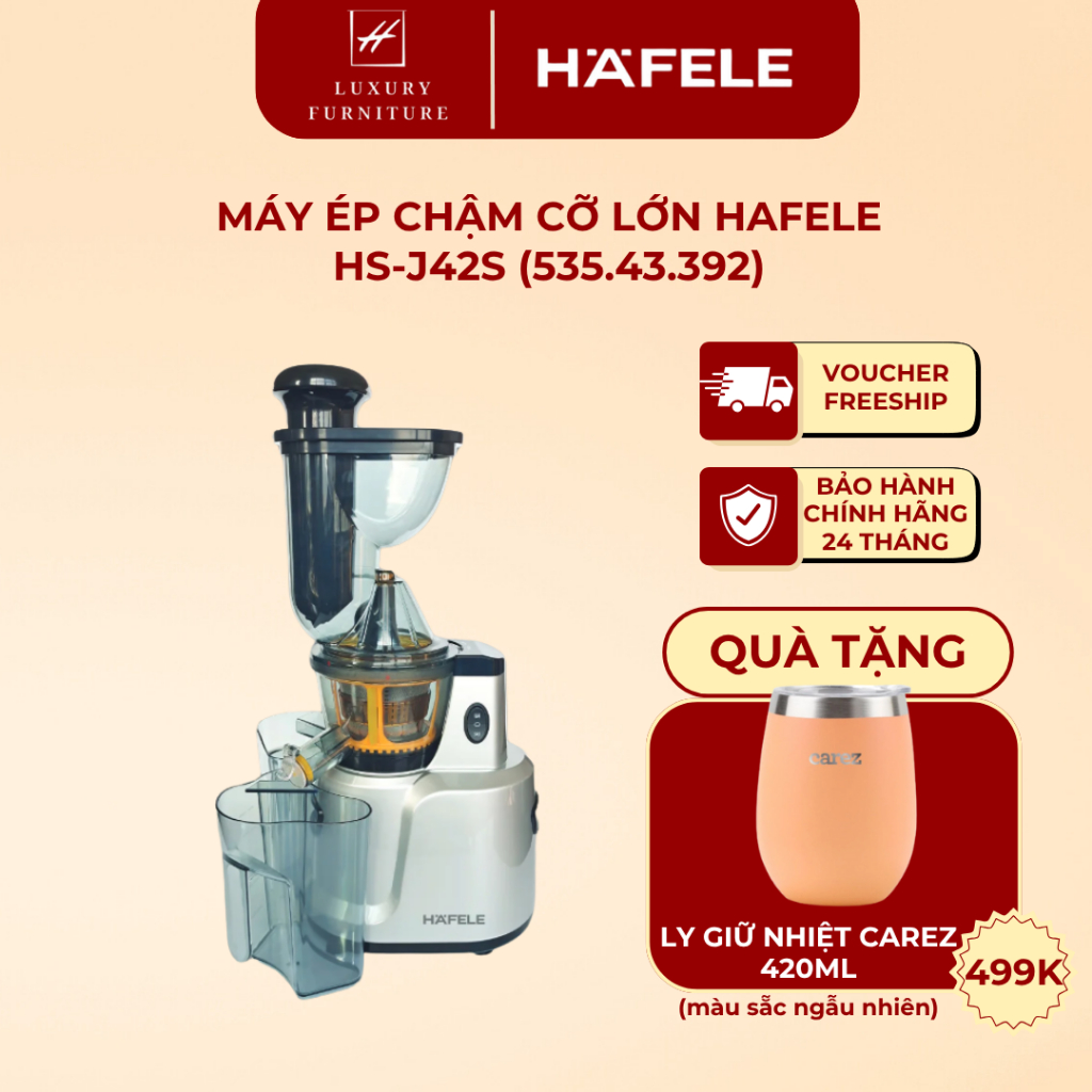 [Giao hỏa tốc HCM] Máy ép chậm cỡ lớn Hafele HS-J42S (535.43.392)