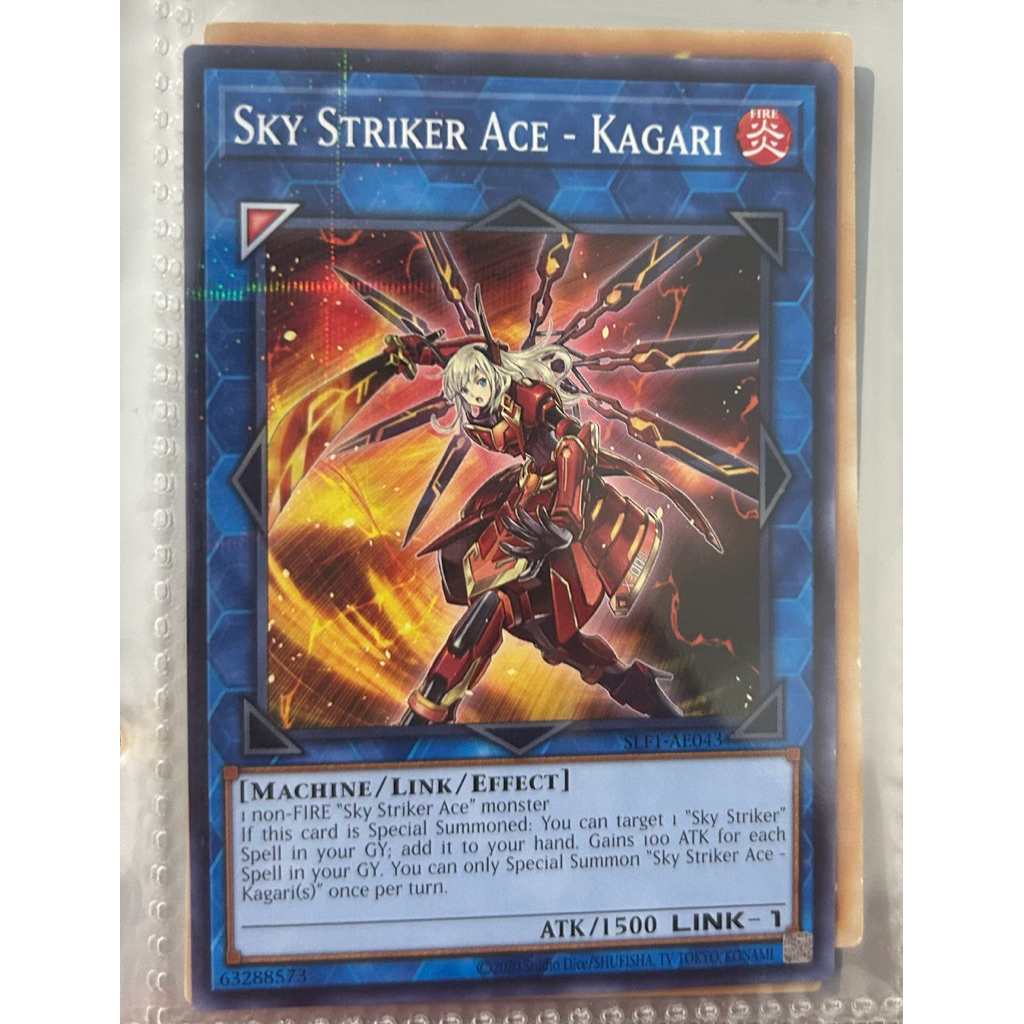 Thẻ bài Yugioh - SLF1-AE043 Sky Striker Ace - Kagari (P-N)