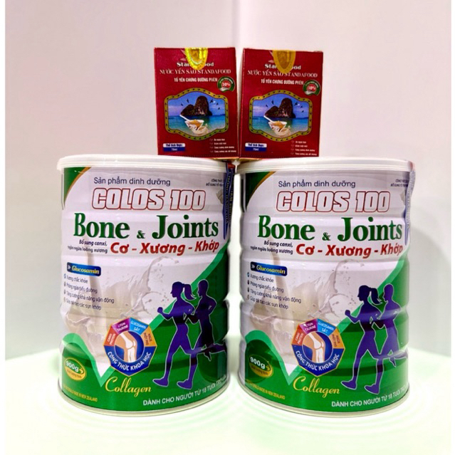[Combo 2 Lon]Sữa Cơ Xương Khớp Colos 100 lon 900g Phòng loãng xương & tiểu đường