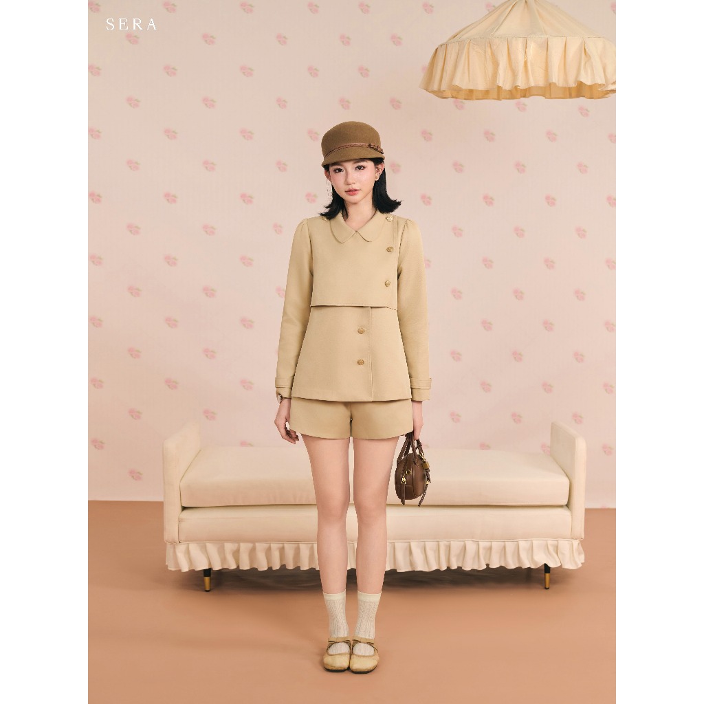 SERA - Set áo dáng suông phối vạt lệch và quần short YOOA ( Tách Set) | BigBuy360 - bigbuy360.vn