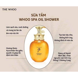Sữa Tắm Và Dưỡng Thể làm mềm da dưỡng trắng ngừa lão hoá cấp ẩm sâu nuôi dưỡng da Whoo Spa